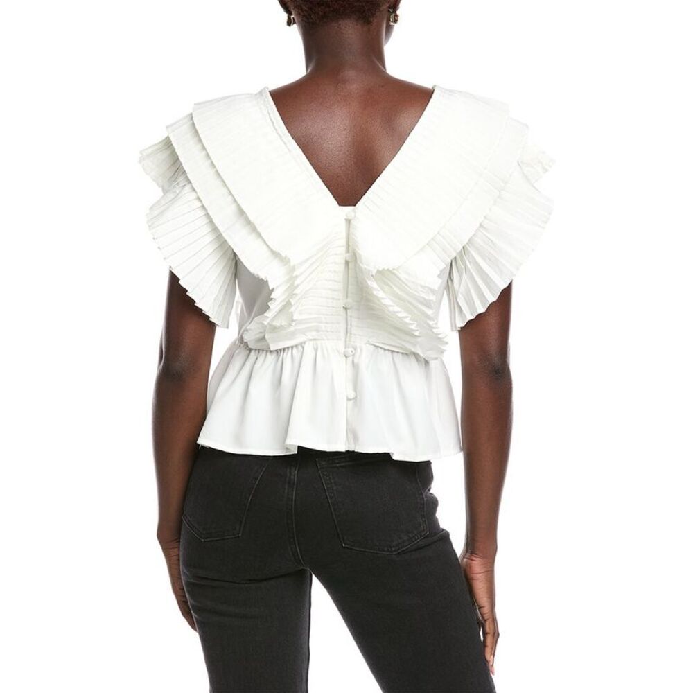 Anna Kay Womens  Royal Blouse, Blue - Picture 2 of 3